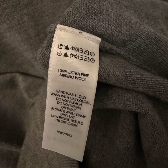 Christian Lacroix Gray Men's Merino Wool Shirt - Picture 4 of 5